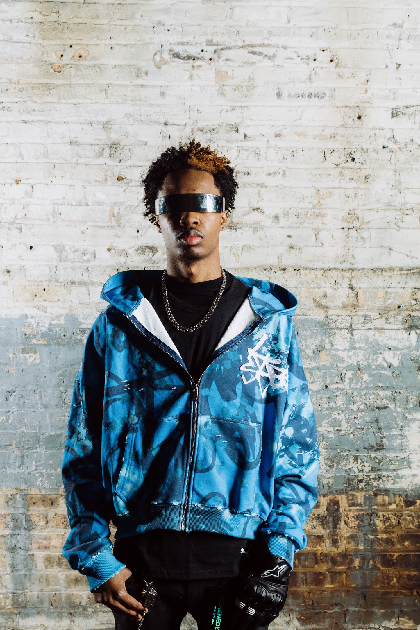 Blue Raspberry Kosmo Zip Hoodie