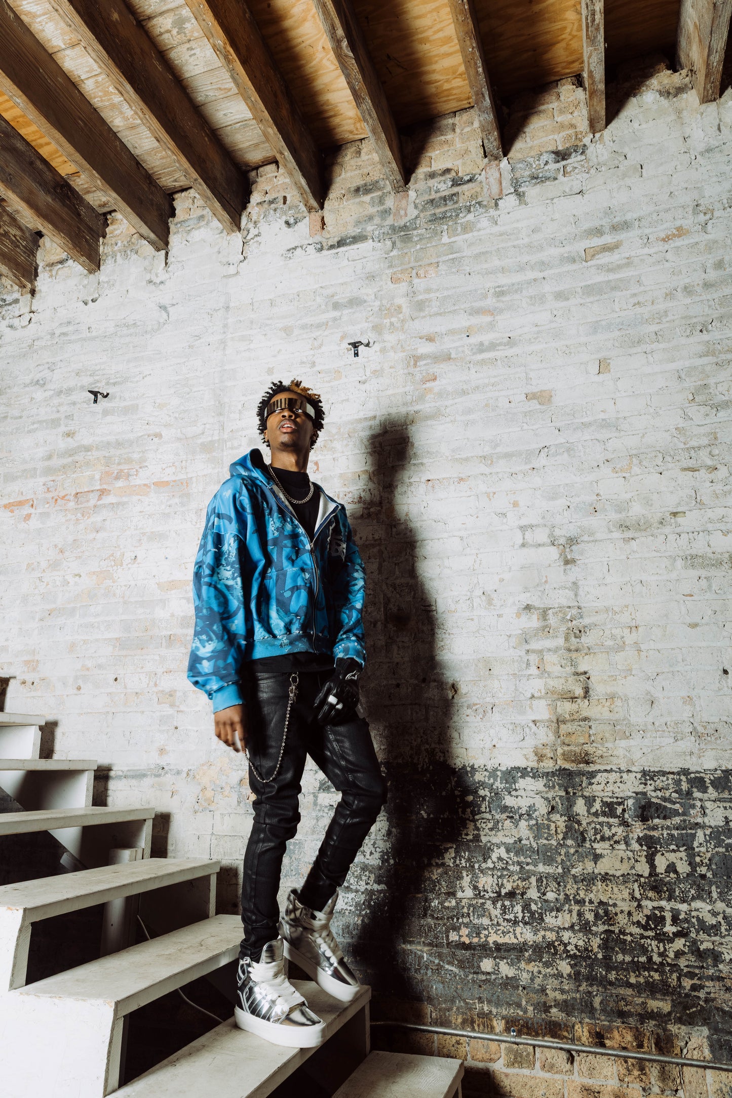 Blue Raspberry Kosmo Zip Hoodie