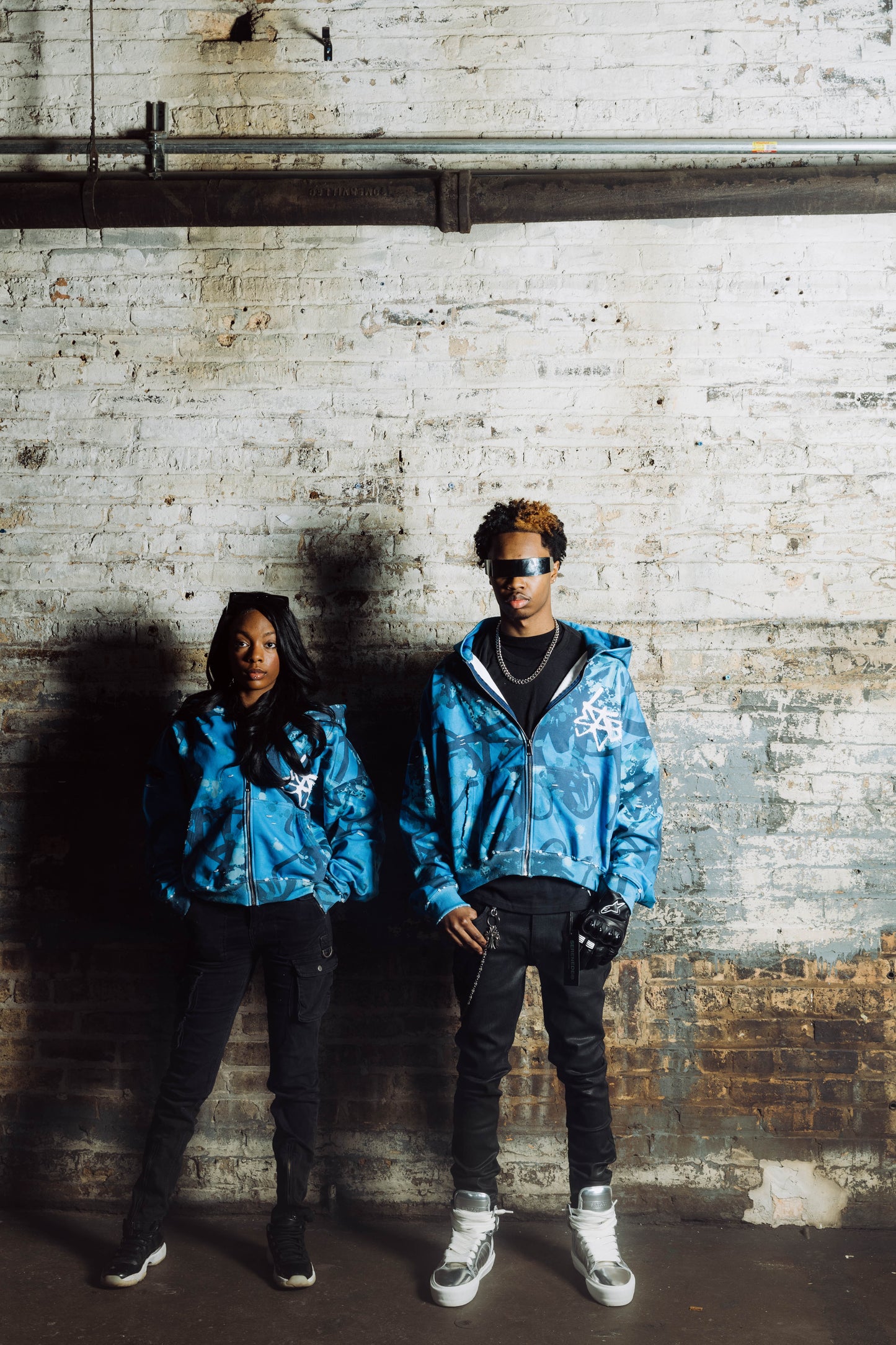 Blue Raspberry Kosmo Zip Hoodie